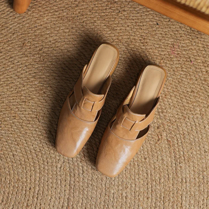 Mariette Genuine Leather Mules