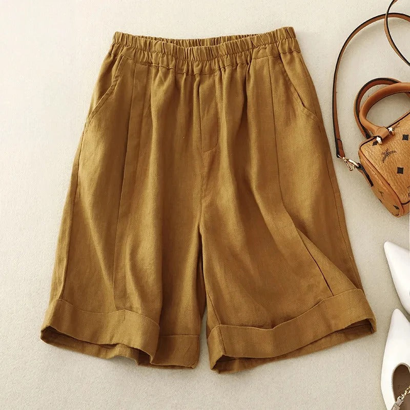 Adele Linen Summer Shorts