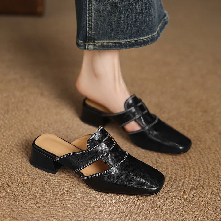 Mariette Genuine Leather Mules