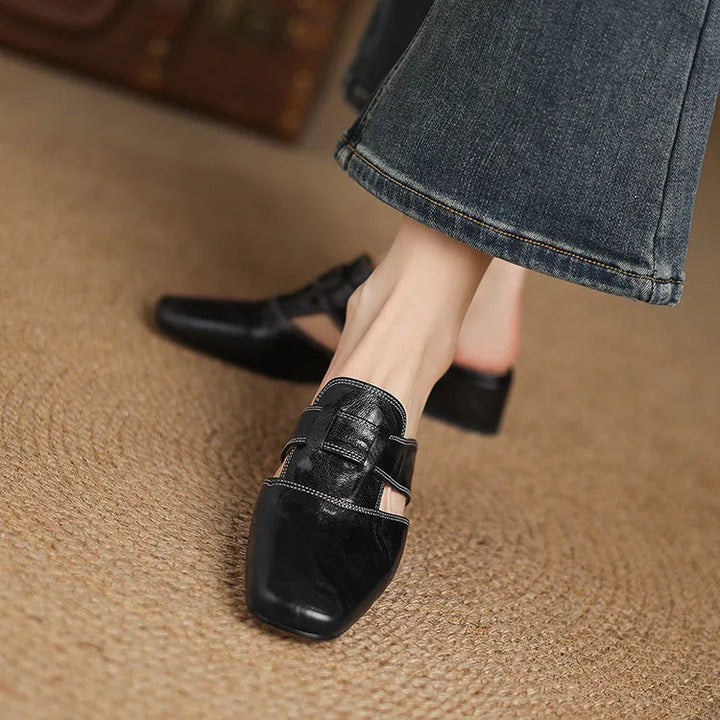 Mariette Genuine Leather Mules