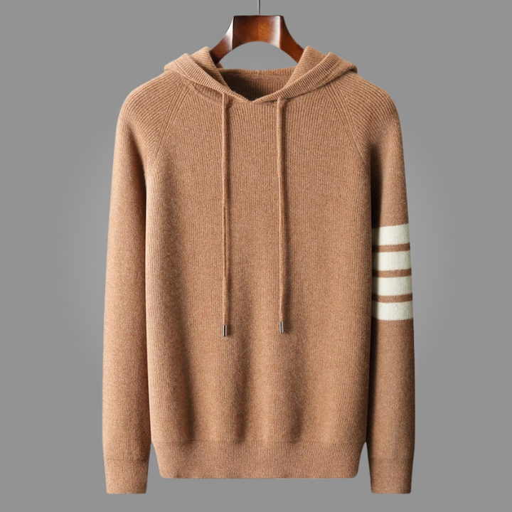 LEONARDO CASHMERE PULLOVER HOODIE