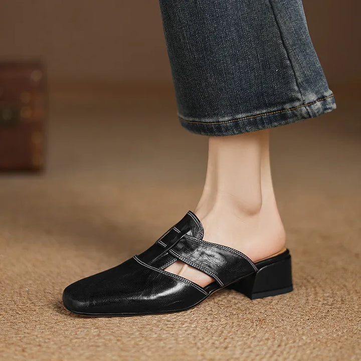 Mariette Genuine Leather Mules