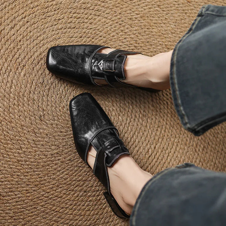 Mariette Genuine Leather Mules