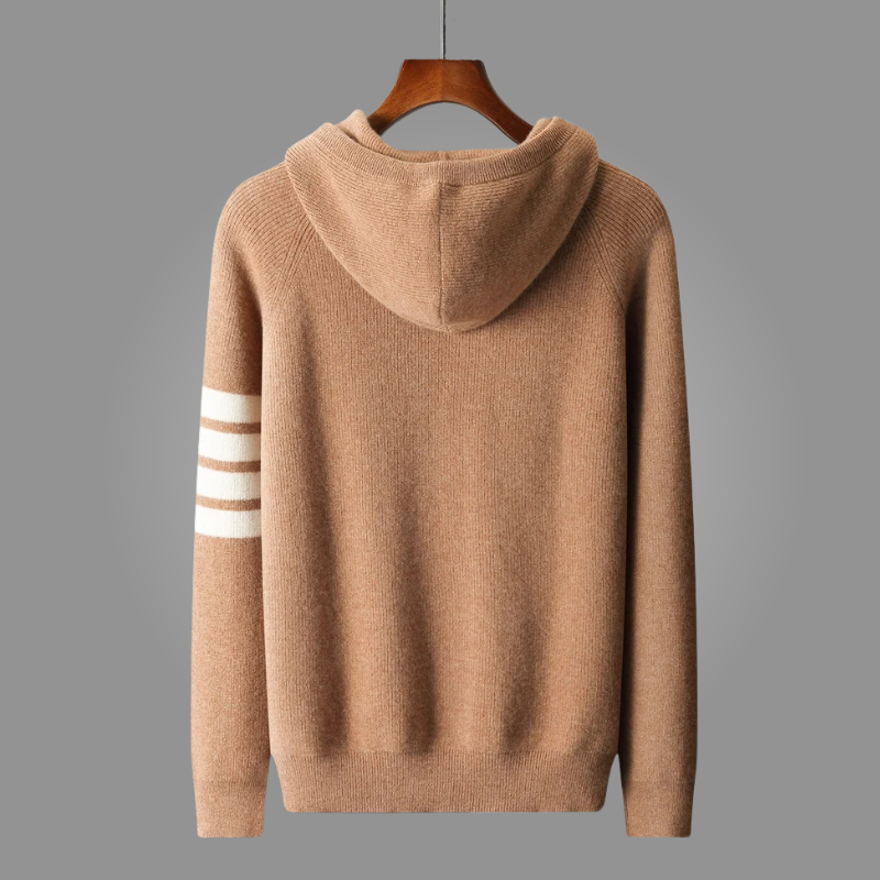 LEONARDO CASHMERE PULLOVER HOODIE