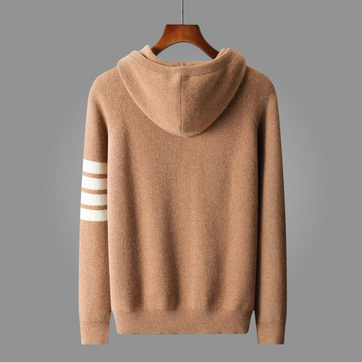 LEONARDO CASHMERE PULLOVER HOODIE