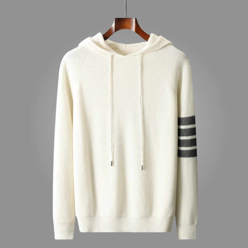 LEONARDO CASHMERE PULLOVER HOODIE