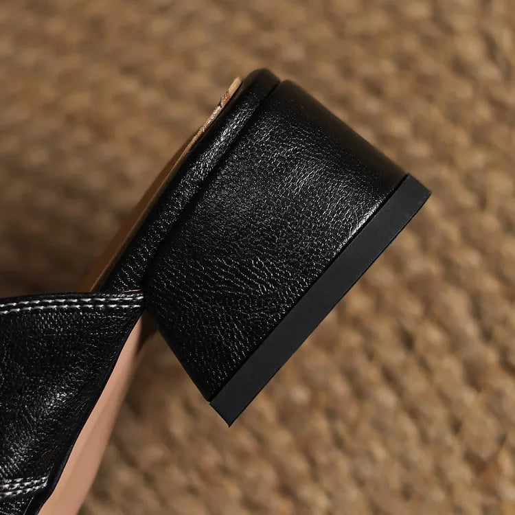 Mariette Genuine Leather Mules