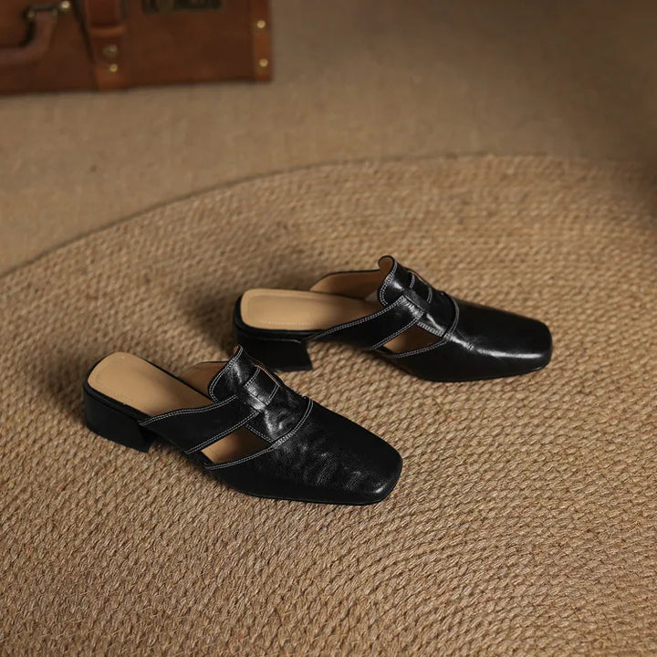 Mariette Genuine Leather Mules
