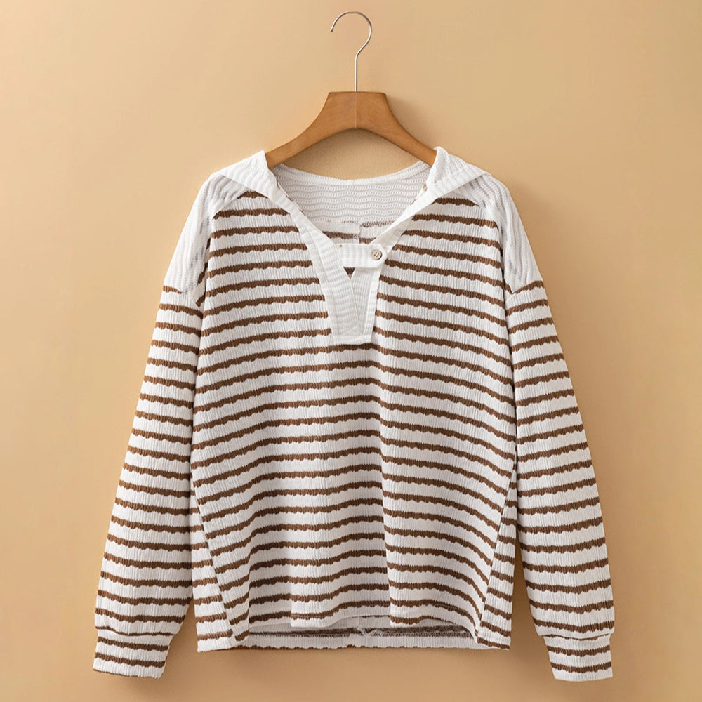 Elise Leroy Contemporary Stripes Sweater