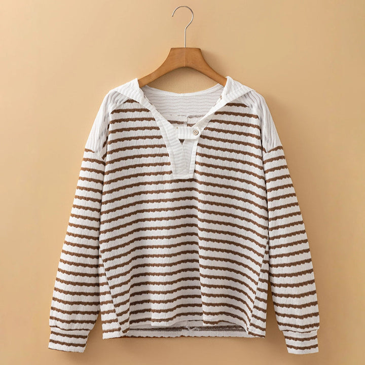 Elise Leroy Contemporary Stripes Sweater