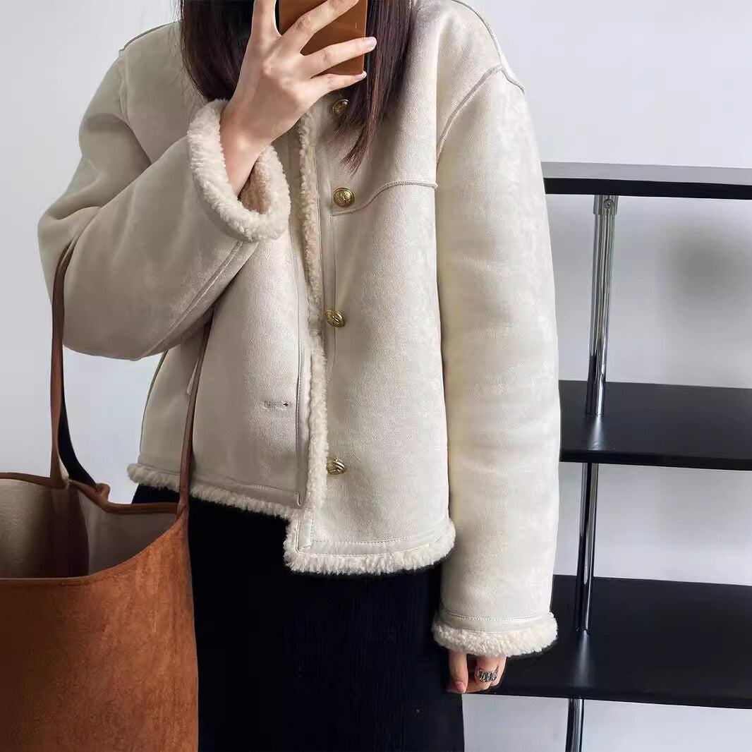 Chic Sherpa Coat by Elise Leroy