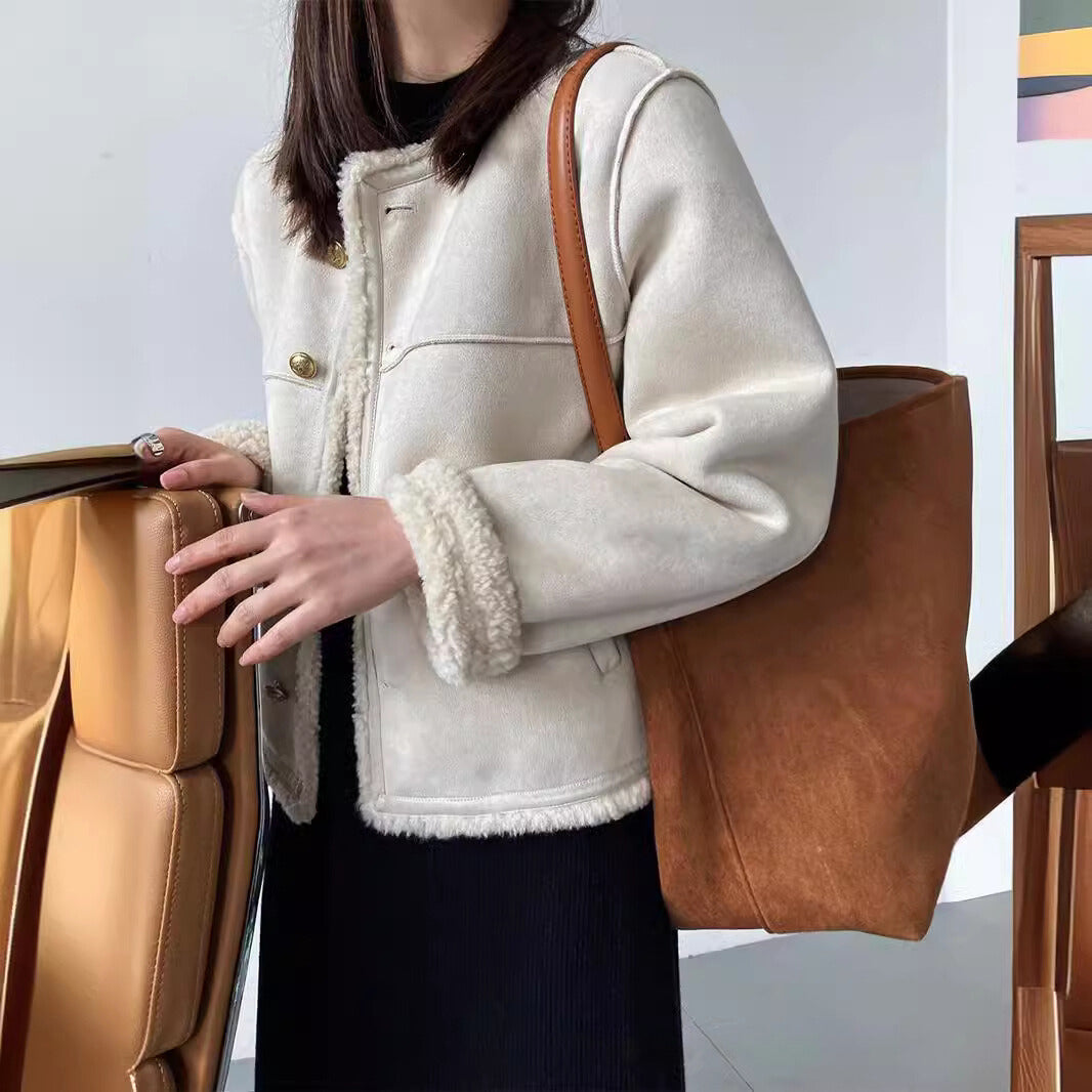 Chic Sherpa Coat by Elise Leroy