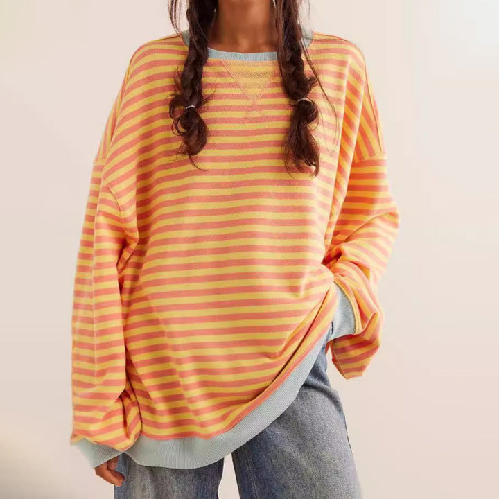 Elise Leroy Striped Cozy Sweatshirt