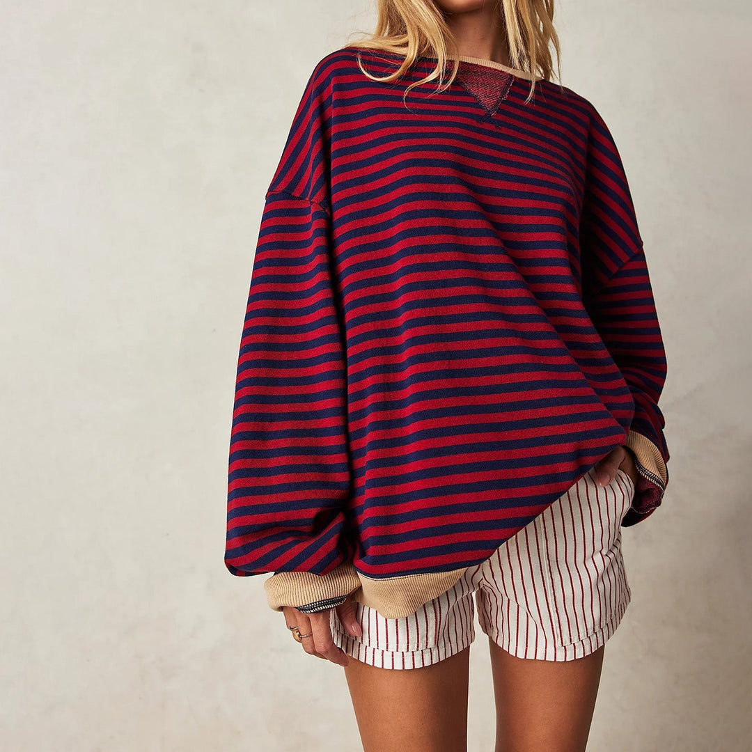 Elise Leroy Cozy Striped Sweatshirt