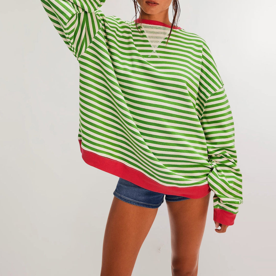 Elise Leroy Cozy Striped Sweatshirt