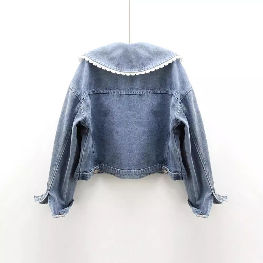 Giuliana Classic Vintage Denim Jacket