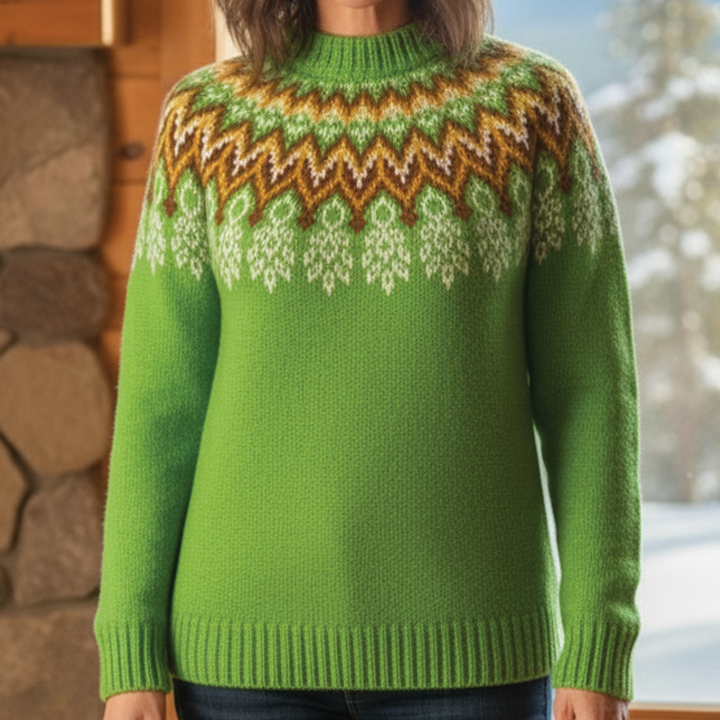 Sacha - Patterned Knit Sweater
