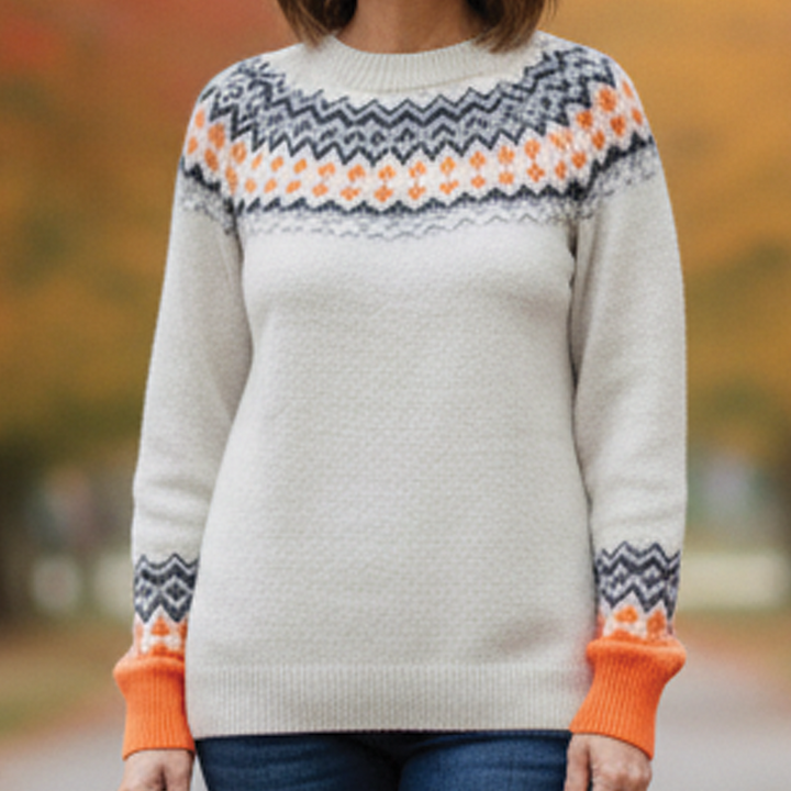 Sacha - Patterned Knit Sweater
