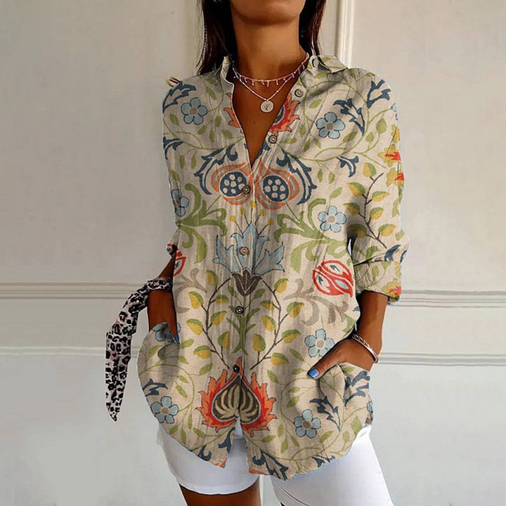 Sofia Amoretti Floral Art Shirt