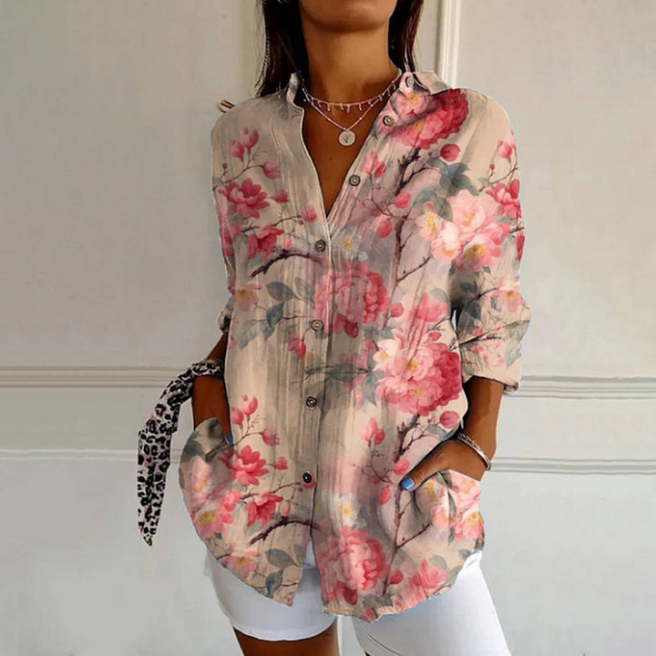 Sofia Amoretti Floral Art Shirt