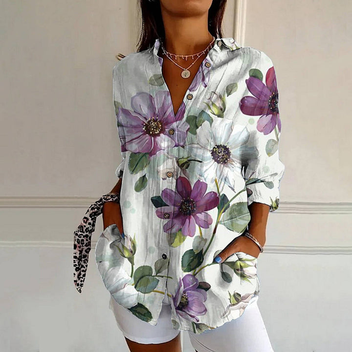 Sofia Amoretti Floral Art Shirt