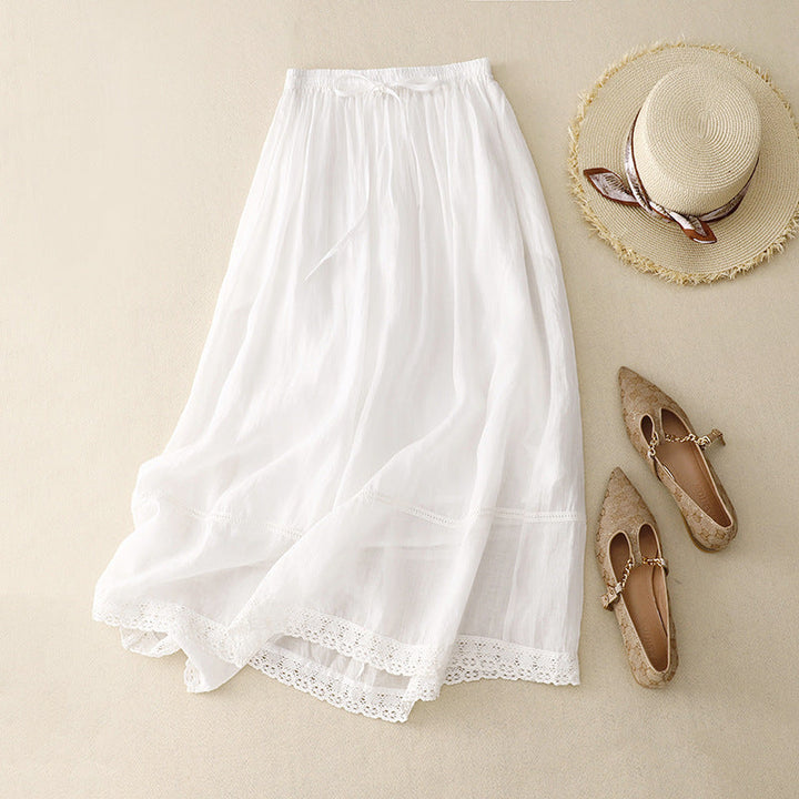 Rachel Linen Midi Skirt