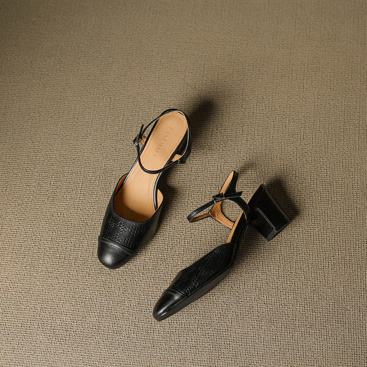 Valery Authentic Leather Heels