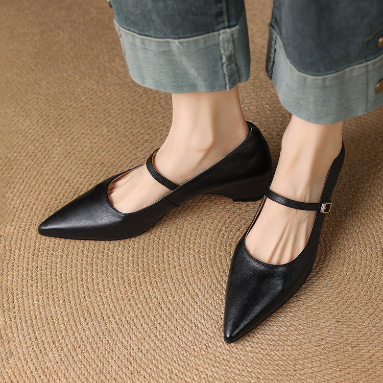 Felcia Authentic Leather High Heels