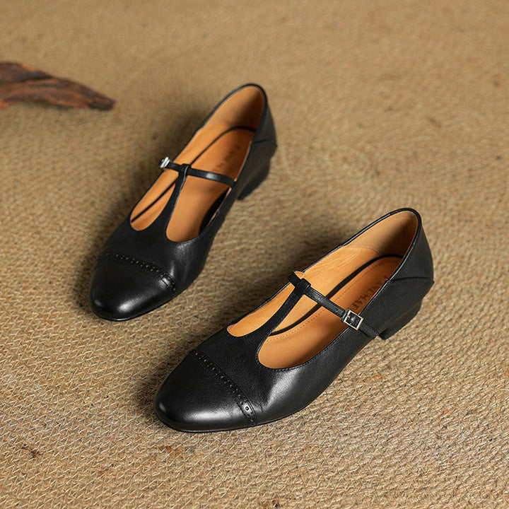 Graneth Authentic Leather Ballet Flats