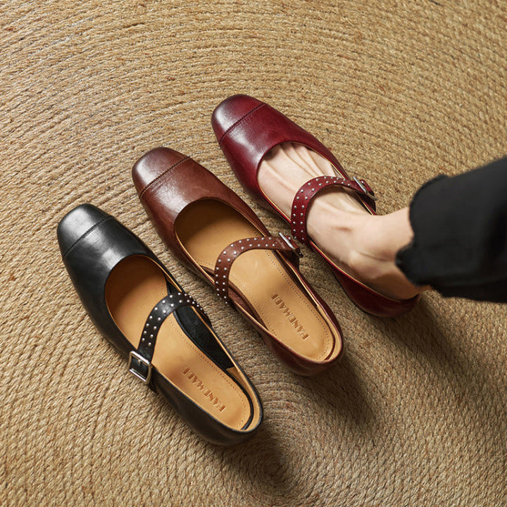 Elry Genuine Leather Mary Jane's