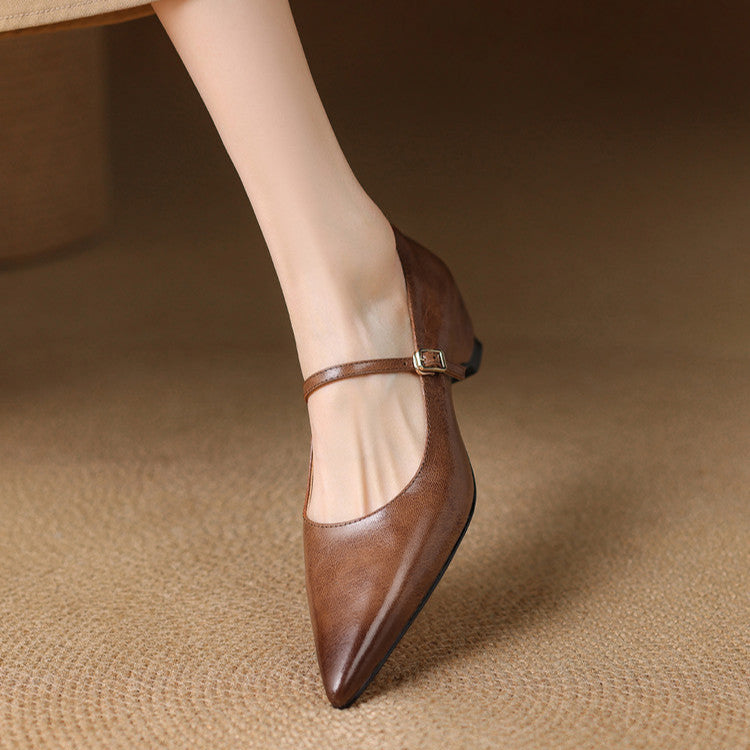 Felcia Authentic Leather High Heels