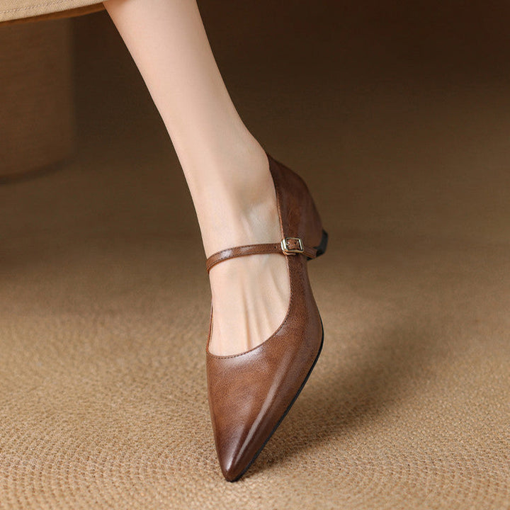 Felcia Authentic Leather High Heels