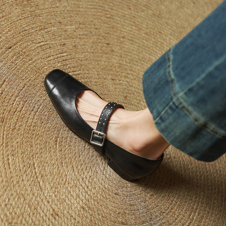 Elry Genuine Leather Mary Jane's