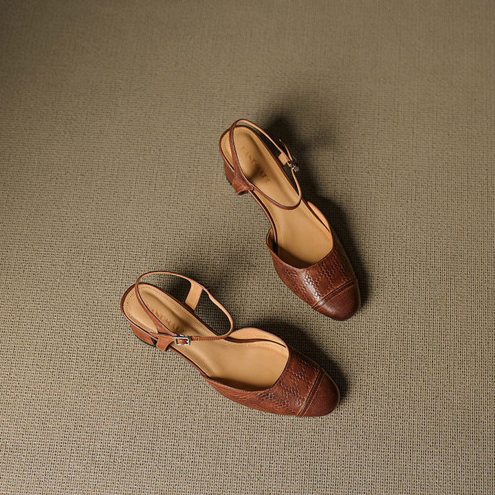 Valery Authentic Leather Heels