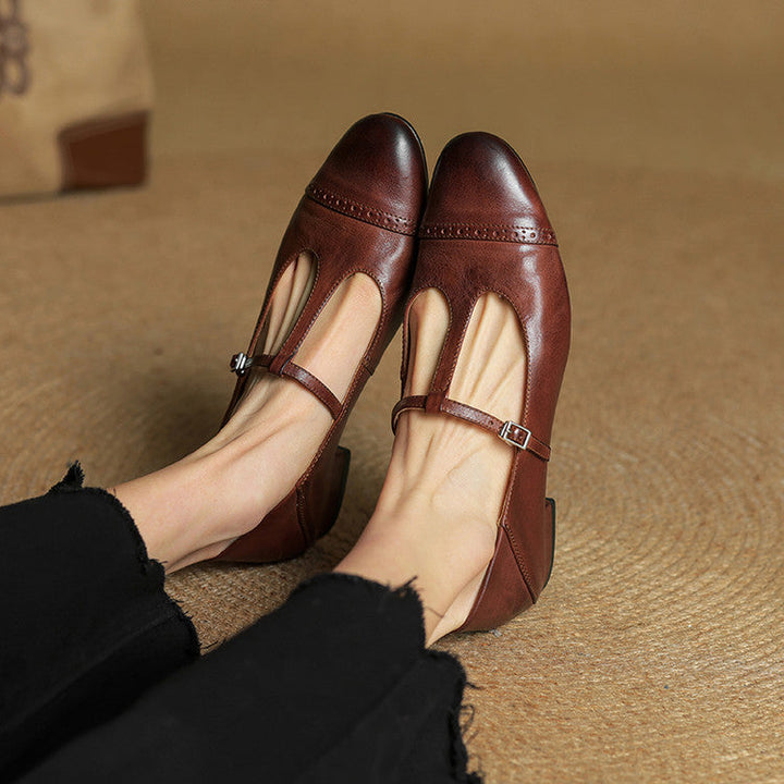 Graneth Authentic Leather Ballet Flats
