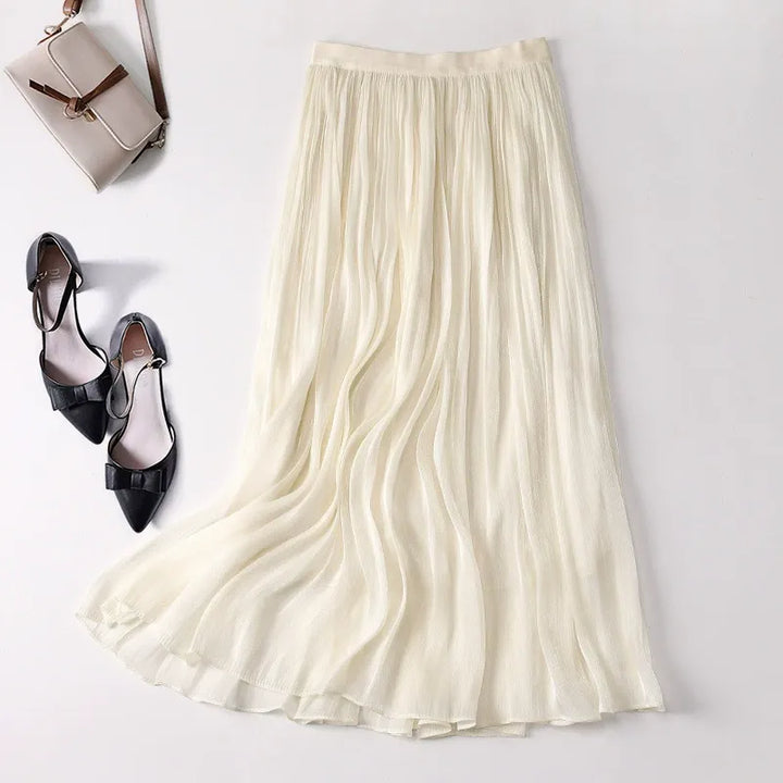 Rita Linen Midi Skirt