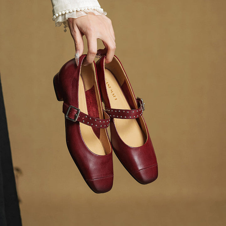 Elry Genuine Leather Mary Jane's