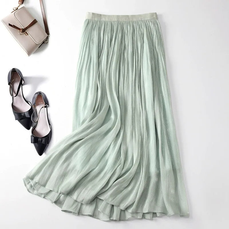Rita Linen Midi Skirt