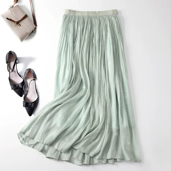 Rita Linen Midi Skirt