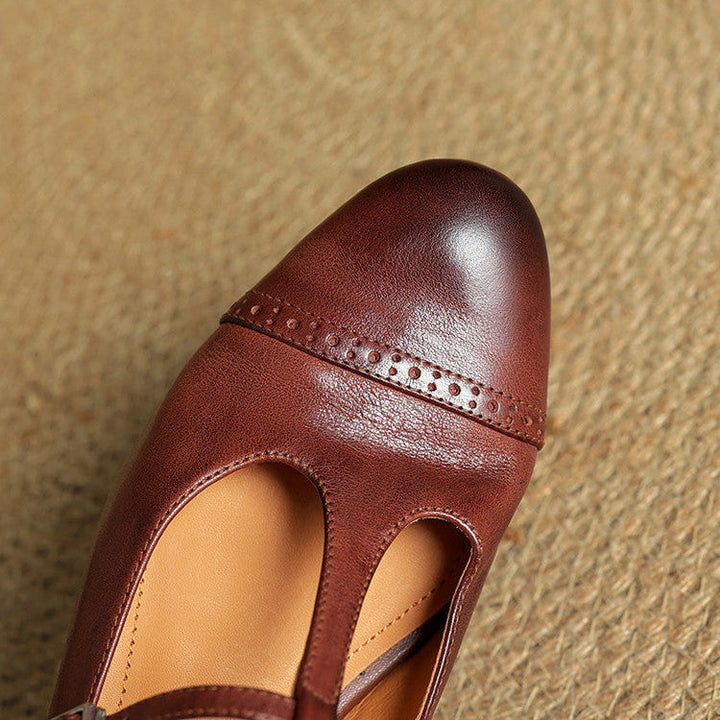 Graneth Authentic Leather Ballet Flats