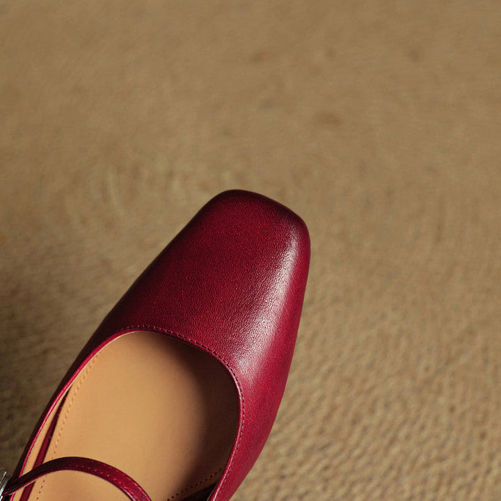 Esmer Authentic Leather Slip-On Mules