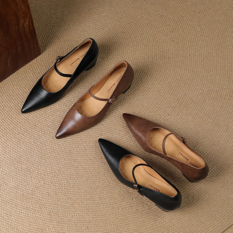 Felcia Authentic Leather High Heels