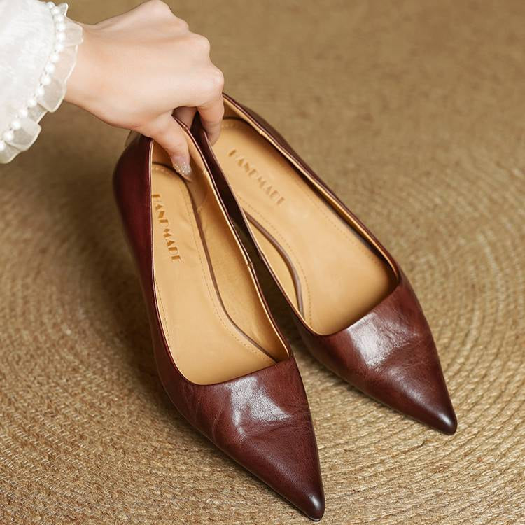Anok Authentic Leather High Heels