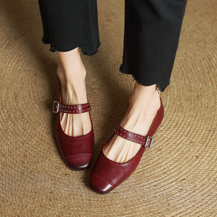 Elry Genuine Leather Mary Jane's