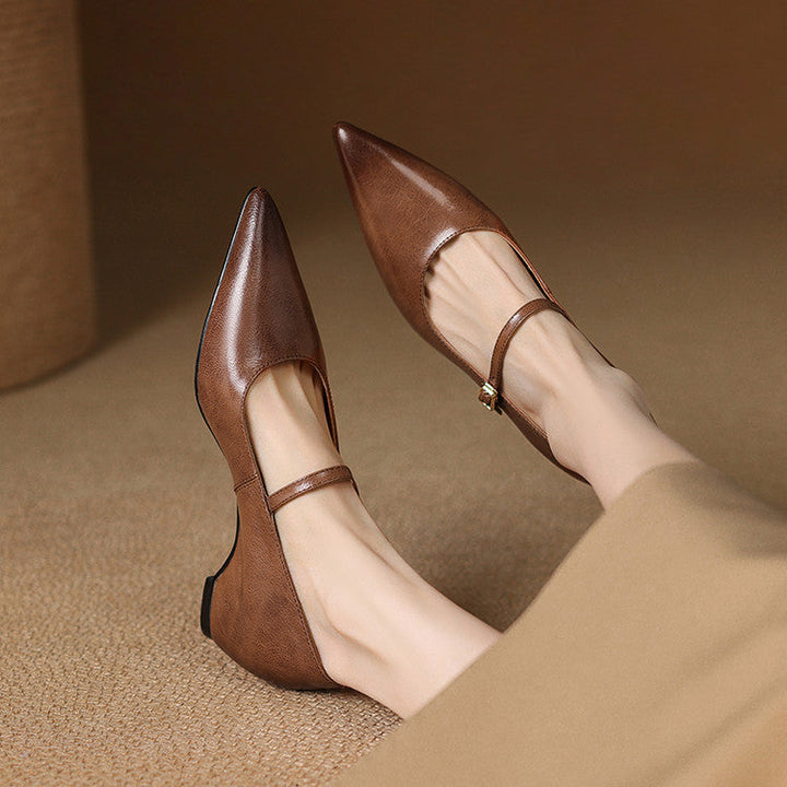 Felcia Authentic Leather High Heels