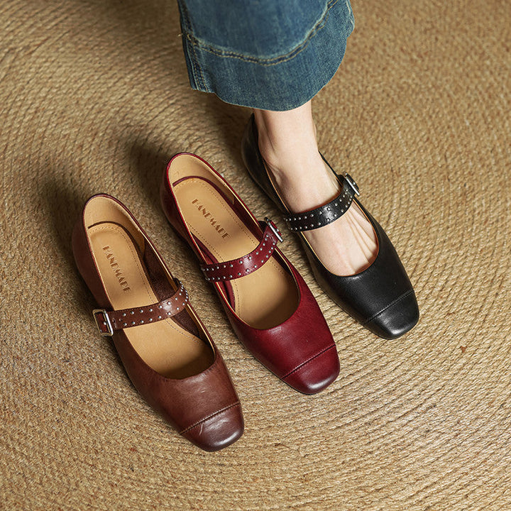 Elry Genuine Leather Mary Jane's