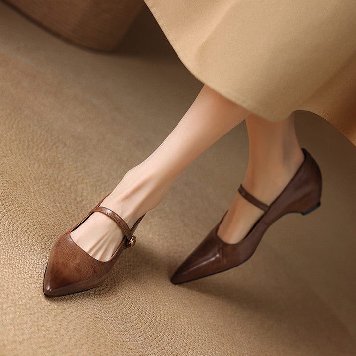 Felcia Authentic Leather High Heels