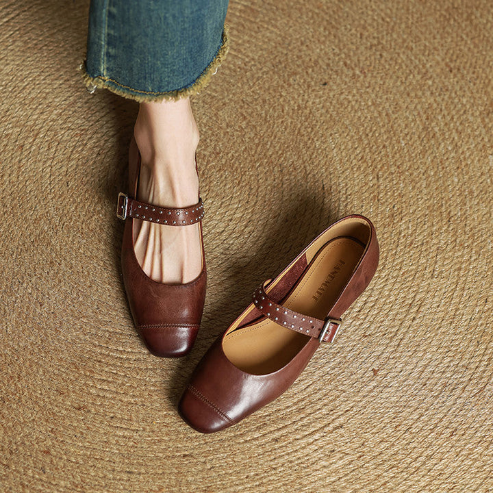 Elry Genuine Leather Mary Jane's