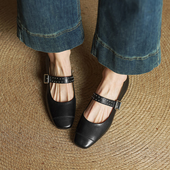 Elry Genuine Leather Mary Jane's