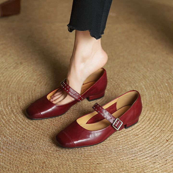 Elry Genuine Leather Mary Jane's